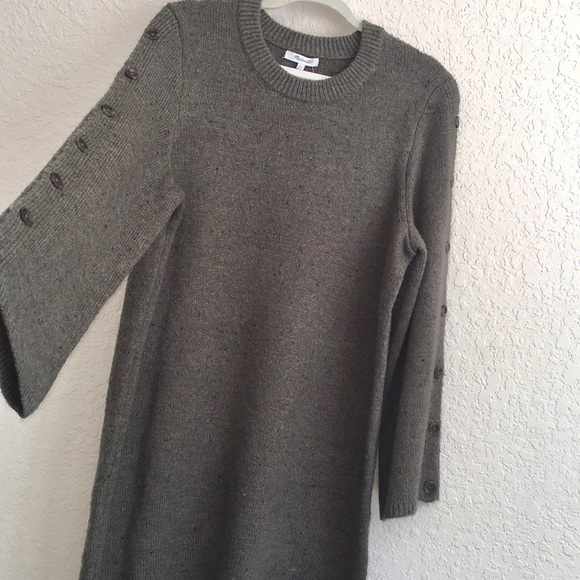 NWOT Madewell Donegal Button-Sleeve Sweater-Dress - Picture 7 of 8